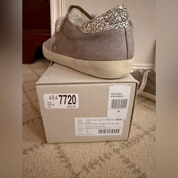 Golden Goose GGDB Private Ed Super Star suede pink leather w glitter sta… - Picture 5 of 16